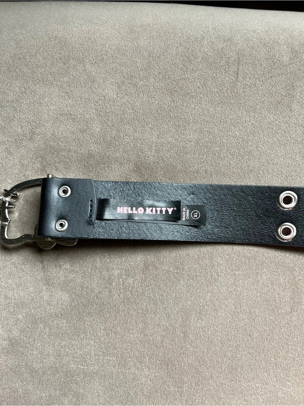 Hello Kitty Black Belt with Pink Logo